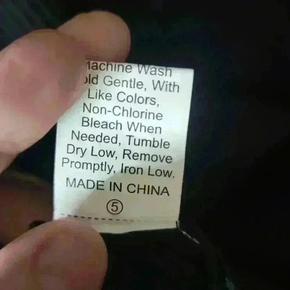 Black long sleeve shirt with peek a boo chest. No tag pit to pit size 19 inches. - Picture 4 of 4